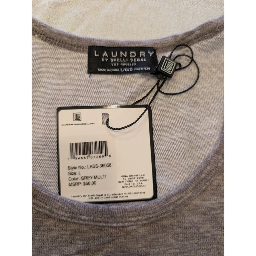 Laundry Loung Set Tank Top & Shorts Drawstring Waist Casual Comfy Sleepwear Sz L
